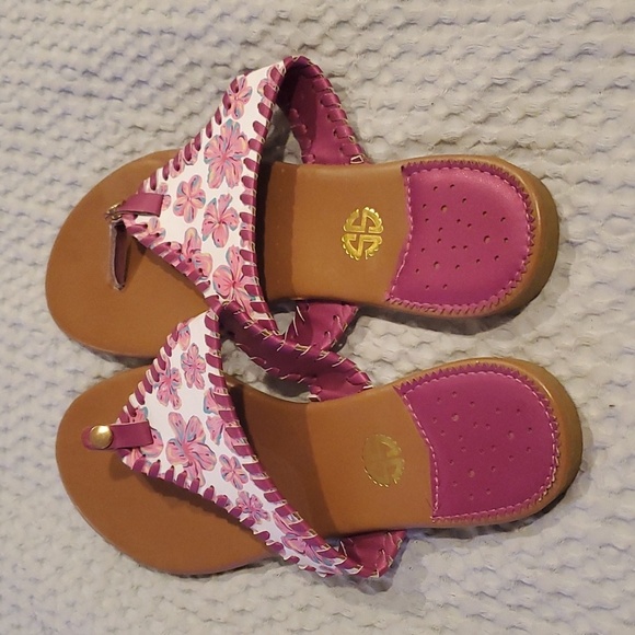 Simply Southern Floral Flip Flop Sandals Size 8 (#5) - Picture 2 of 5